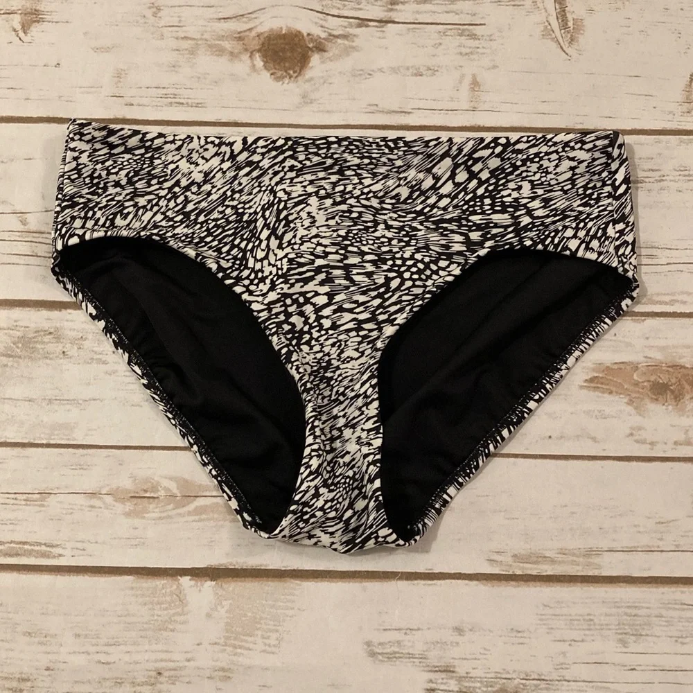 Fook Wah High Waist Bikini Bottom Animalia Sea Salt Size Small